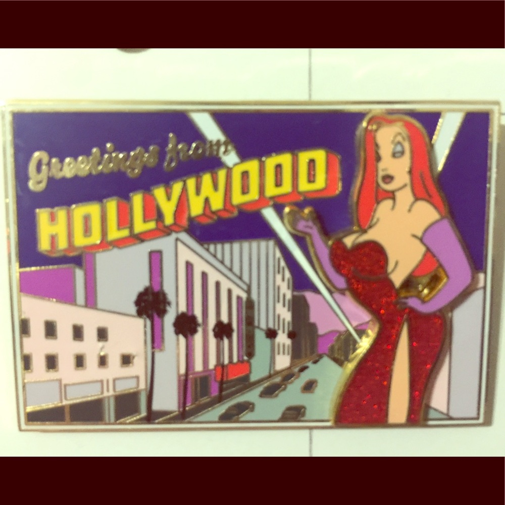 Jessica postcard pin